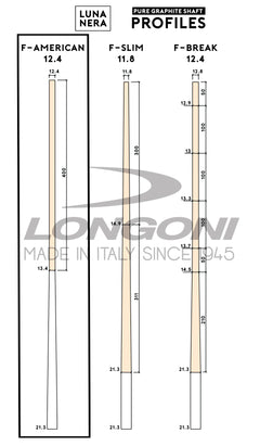 Longoni Melodia Ural Pool Cue w/Luna Nera Shaft
