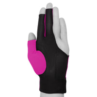 Predator Billiard Glove for Left Hand Pink w/Black Logo L/XL