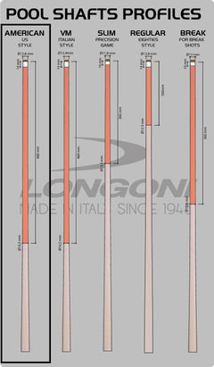 Longoni Diamond Pool Cue w/S30 Shaft