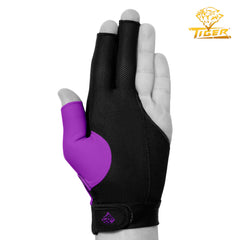 Tiger-X Pro Billiard Glove for Left Hand Purple L