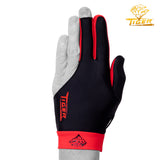 Tiger Pro Billiard Glove for Left Hand Red XL