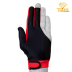Tiger Pro Billiard Glove for Left Hand Red M