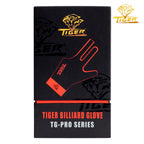 Tiger Pro Billiard Glove for Left Hand Red M