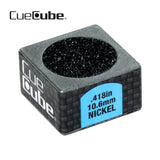 Cue Cube Tip Tool 2 in 1 Silver and Shaft Slicker Combo