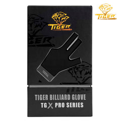 Tiger-X Pro Billiard Glove for Left Hand Black XL