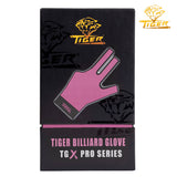 Tiger-X Pro Billiard Glove for Left Hand Pink L