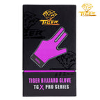 Tiger-X Pro Billiard Glove for Left Hand Purple L