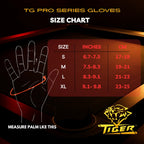Tiger Pro Billiard Glove for Right Hand Gold S