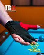 Tiger-X Pro Billiard Glove for Left Hand Black S