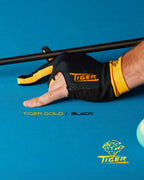 Tiger Pro Billiard Glove for Left Hand Gold XL