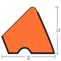 OKKO U118 Russian Pyramid Table Rail Rubber 60"