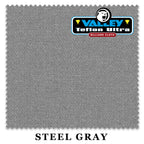 7 ft Championship Valley Teflon® Ultra Steel Gray Pool Table Cloth with 6 Pre-Cut Rails