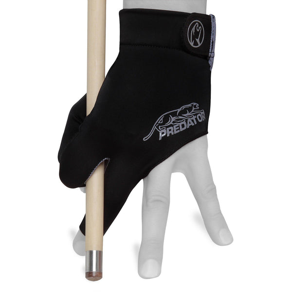 Predator Billiard Glove for Left Hand Black w/Grey Logo XXL