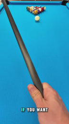 OKKO Carbon Fiber Shaft for Pool Cues, 12.5 mm cue tip,  5/16"-18 Joint, White Ferrule