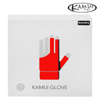 Kamui Billiard Glove QuickDry for Left Hand Red S