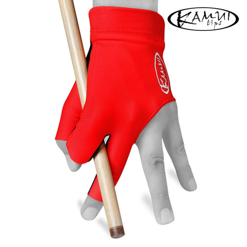 Kamui Billiard Glove QuickDry for Left Hand Red XL
