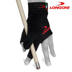 Longoni Billiard Glove Black Fire 3.0 for Left Hand XXL