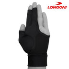 Longoni Billiard Glove Black Fire 3.0 for Left Hand M