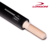 Longoni Crystal Fox Carom Cue w/Luna Nera FE69 Shaft Leather Wrap