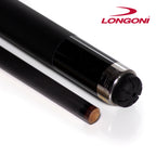 Longoni Crystal Fox Carom Cue w/Luna Nera FE69 Shaft Leather Wrap