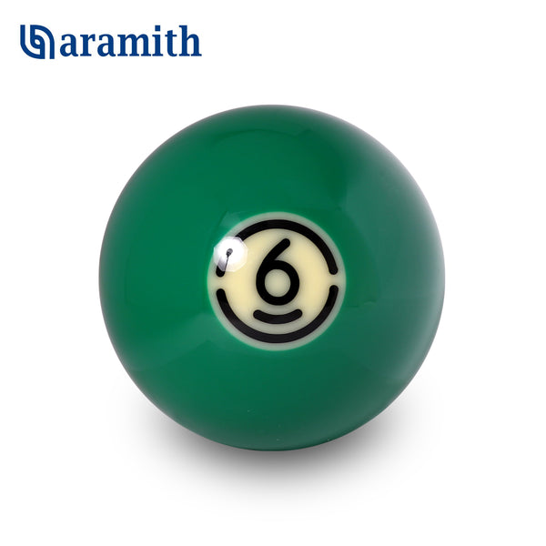 Aramith Tournament Pool Replacement Ball 2 1/4" #6