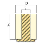 Longoni JBR Ferrule D13 d8 h26 Pool