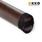 OKKO Billiard Hard Deluxe Oval Case Dark Brown 1x1