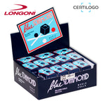 Longoni Blue Diamond Billiard Chalk 50 pcs 1 case