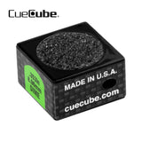 Cue Cube Tip Tool 2 in 1 Dime Radius (.353") Black