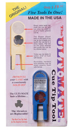 Ulti-Mate Cue Tip Tool 5 in 1 Blue
