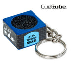 Cue Cube Tip Tool 2 in 1 w/keychain Blue