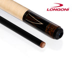 Longoni Niels Feijen Flames Curly Pool Cue w/Luna Nera Shaft