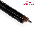 Longoni Niels Feijen Flames Curly Pool Cue w/Luna Nera Shaft