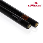 Longoni Niels Feijen Flames Curly Pool Cue w/Luna Nera Shaft