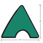 OKKO K55 Pool Table Standard Rail Rubber Green 48", Set of 6