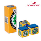 Longoni NIR Super Professional Billiard Chalk Blue 75 pcs 1 case