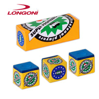 Longoni NIR Super Professional Billiard Chalk Blue 3 pcs