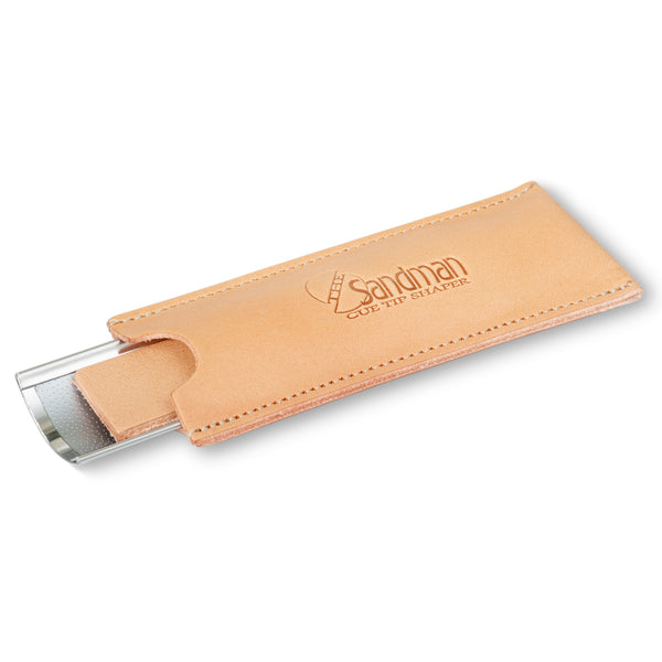 Sandman Cue Tip Tool w/Leather Burnisher & Leather Case