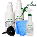 Cue Silk PTC Pool Table Cleaner 64 oz Half-Gallon w/Microfiber cloth