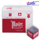 Master Billiard Chalk Charcoal 12 pcs