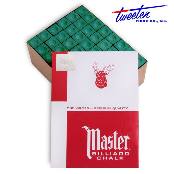 Master Billiard Chalk Forest Gross Box 144 Pieces