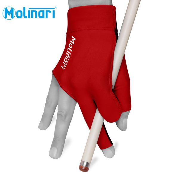 Molinari Billiard Glove for Right Hand Red Regular
