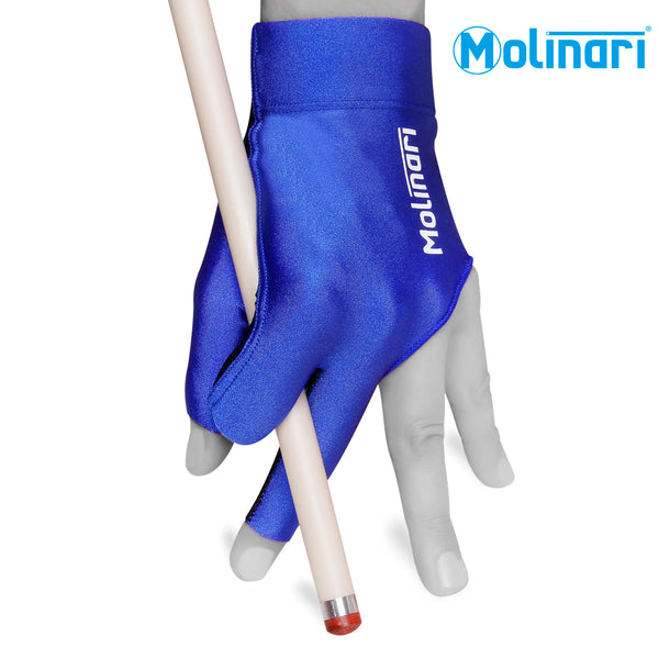 Molinari Billiard Glove for Left Hand Royal Blue Regular