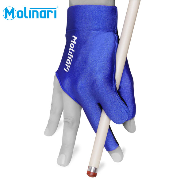 Molinari Billiard Glove for Right Hand Royal Blue Regular