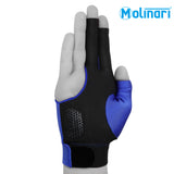 Molinari Billiard Glove for Right Hand Royal Blue Regular