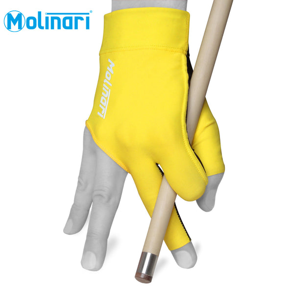 Molinari Billiard Glove for Right Hand Yellow Regular