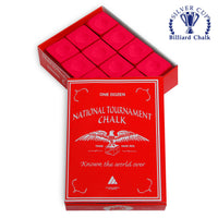 National Tournament Billiard Chalk Red 12 pcs