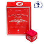 National Tournament Billiard Chalk Red 12 pcs