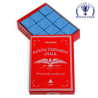 National Tournament Billiard Chalk Tournament Blue 12 pcs