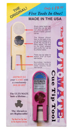 Ulti-Mate Cue Tip Tool 5 in 1 Pink